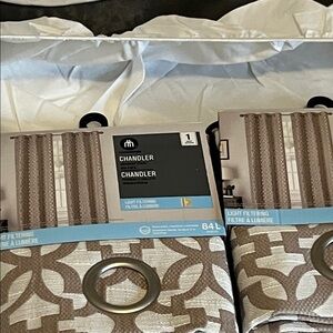 Light Filtering Curtains - Brown and Cream
